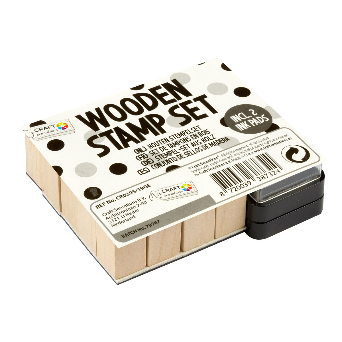 Creative Craft Group Wooden Stamp Set Figures, 27dlg.