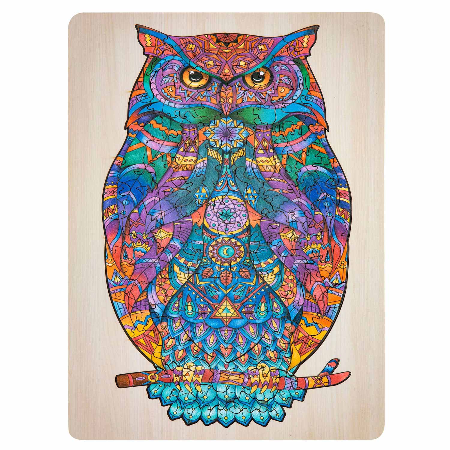 Creative Craft Group Unique Wooden Puzzle Owl, 130st.