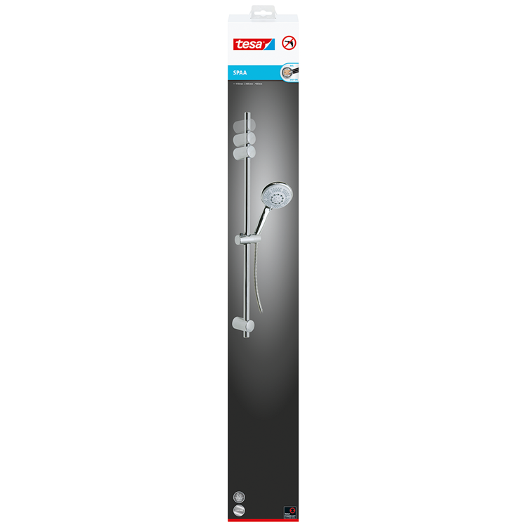 Tesa 1066811 - barre de douche spa avec pomme | 1 pièce