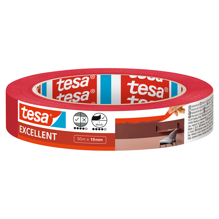 Tesa 1067554 - ruban de peintre excellent 50 mètres 19 mm | 16 pièces