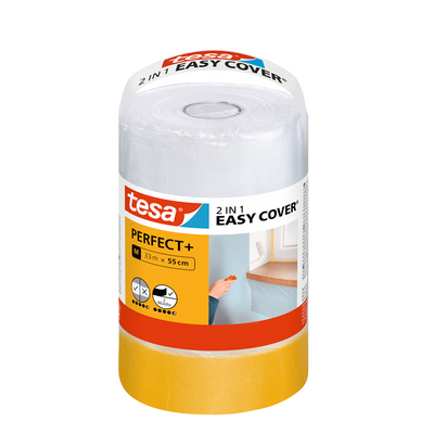 Tesa 1067564 - easy cover perfect + film de couverture : m (33 mètres x 55 | 3 pièces