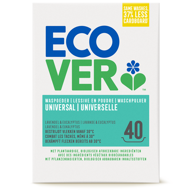 Ecover 1067366 - lessive universelle 3kg | 4 pièces