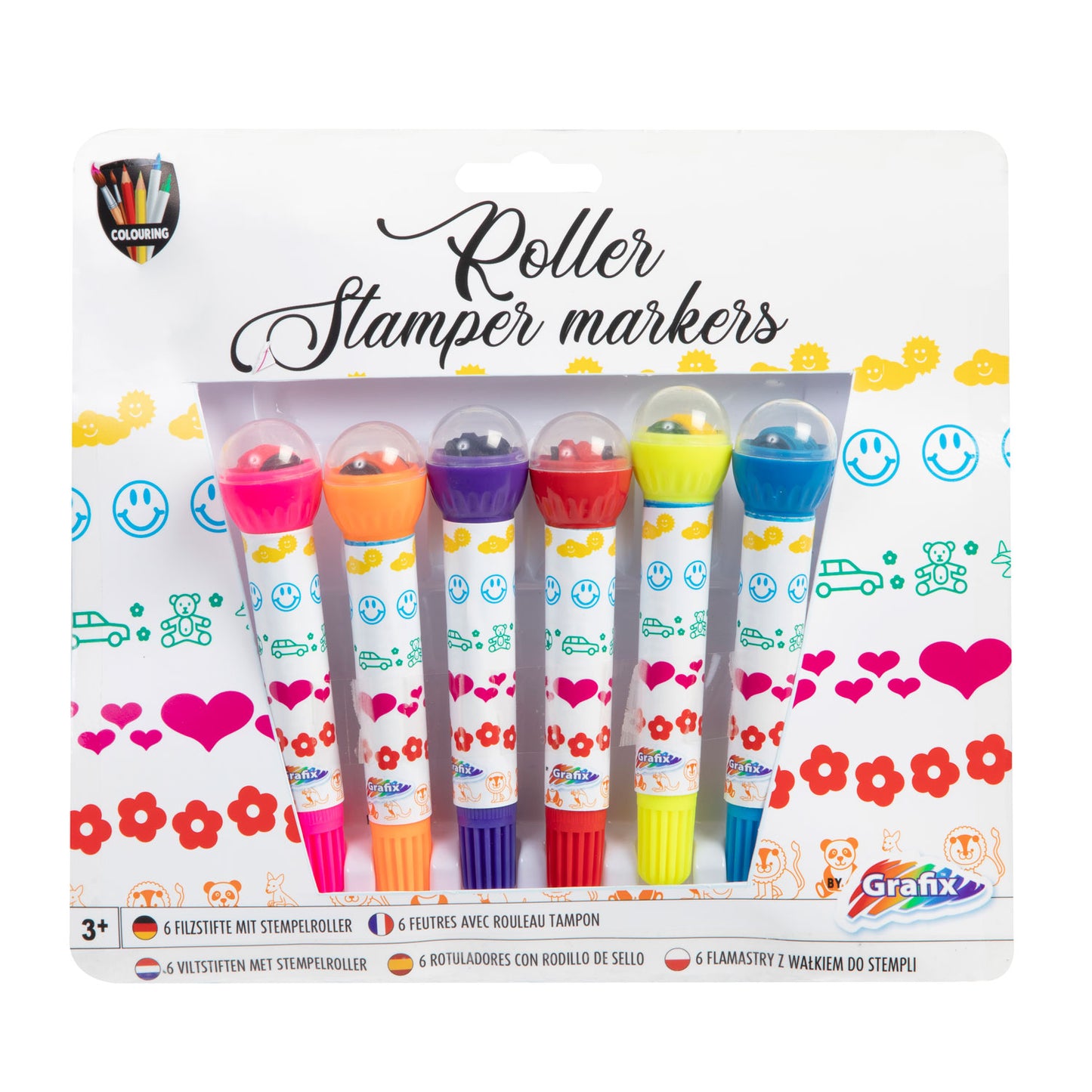 Marqueurs de tampon à rouler, 6e.