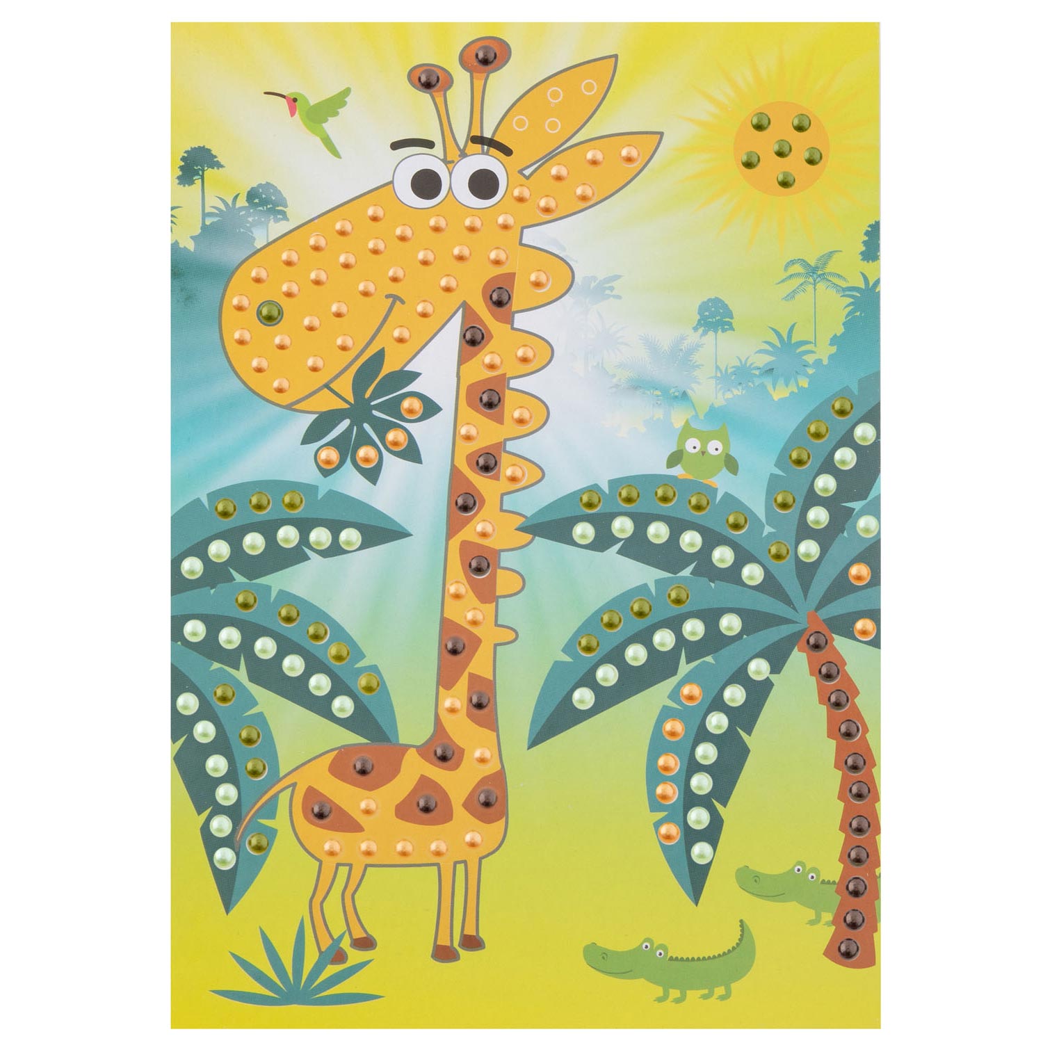 Artisanat de perles art - girafe
