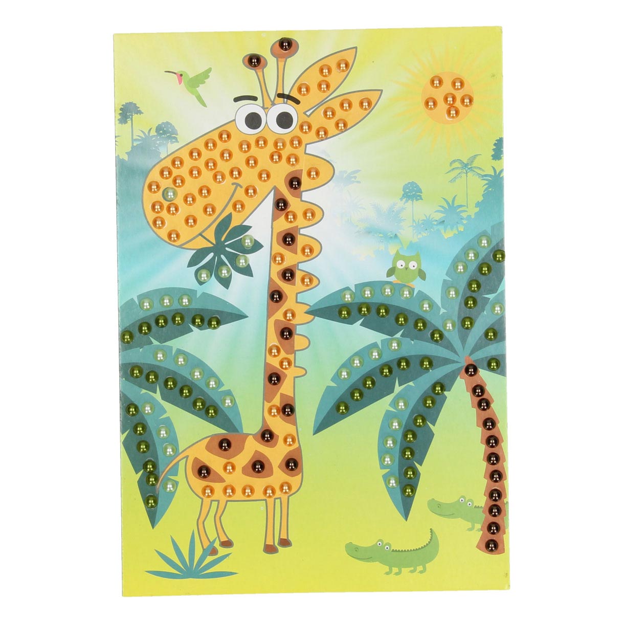Artisanat de perles art - girafe