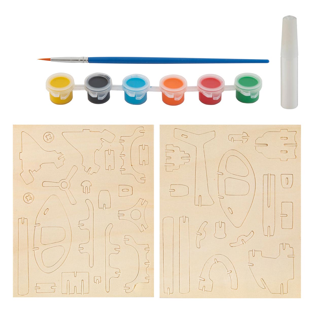 Hélicoptère de peinture de construction en bois grafix Hélicoptère