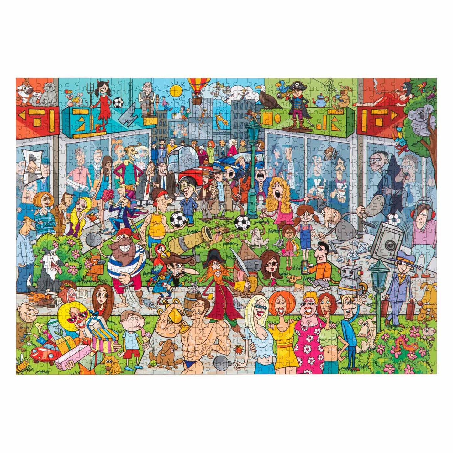 Centre commercial de bande dessinée pour le jambe, 1000st.
