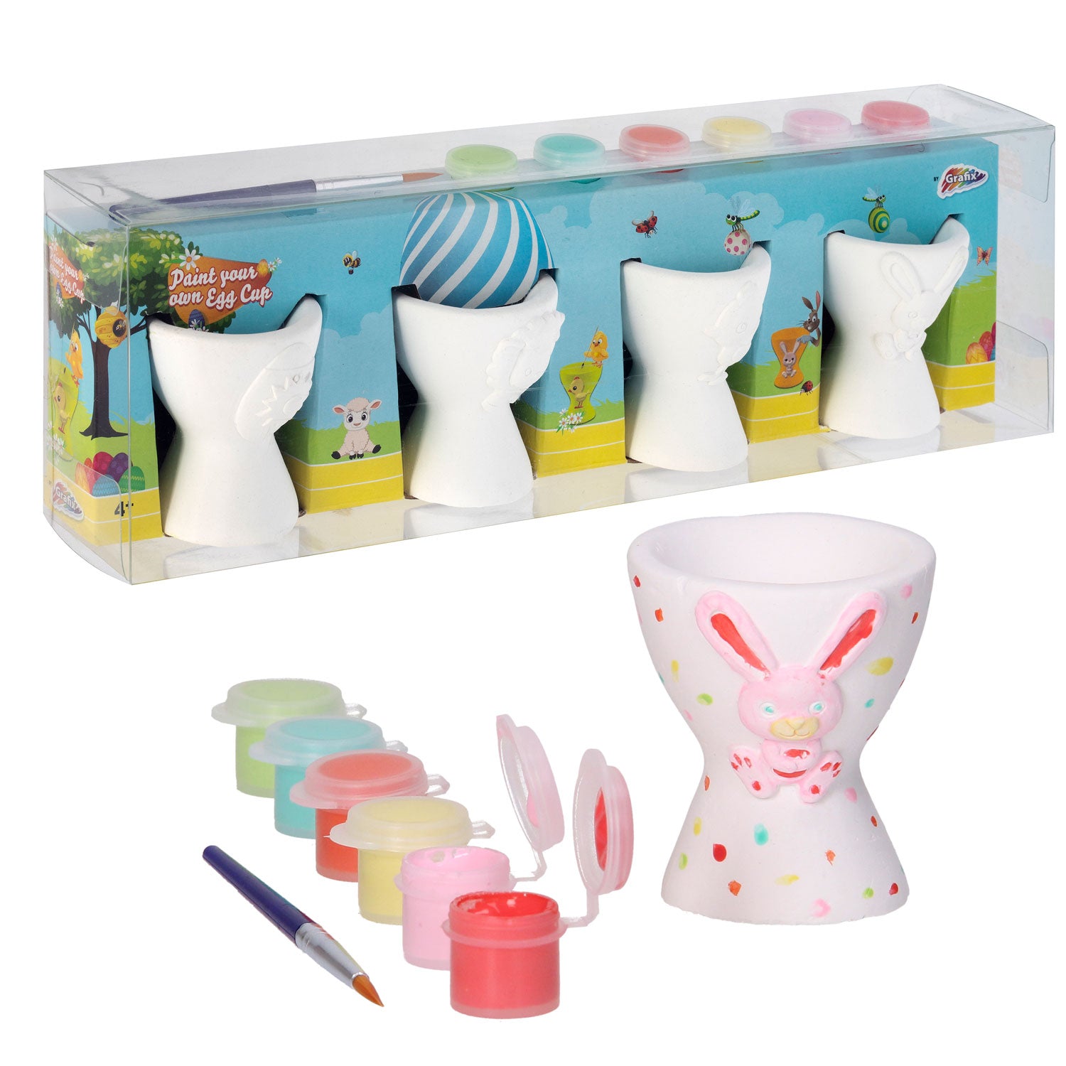 Grafix peint vos propres tasses d'oeufs, 4e.