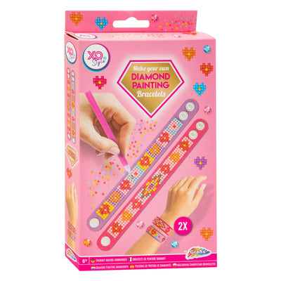 Grafix Diamond Painting Bracelets Pink, 2st.