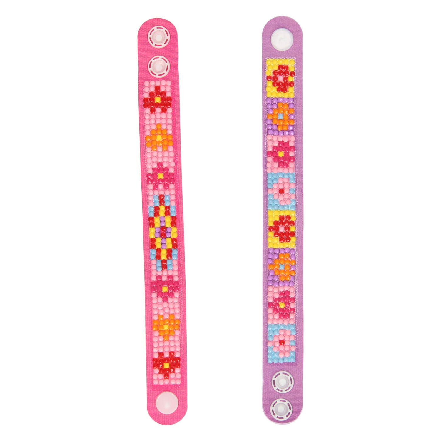 Grafix Diamond Painting Bracelets Pink, 2st.