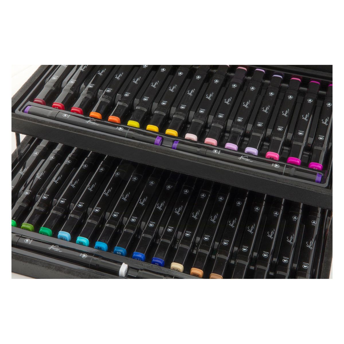 Nassau Fine Art Nassau Double Tip Markers in Houten Case, 36st.