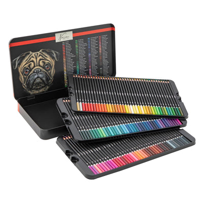 Crayons de couleur Nassau fine art nassau en boîte, 120 pcs.