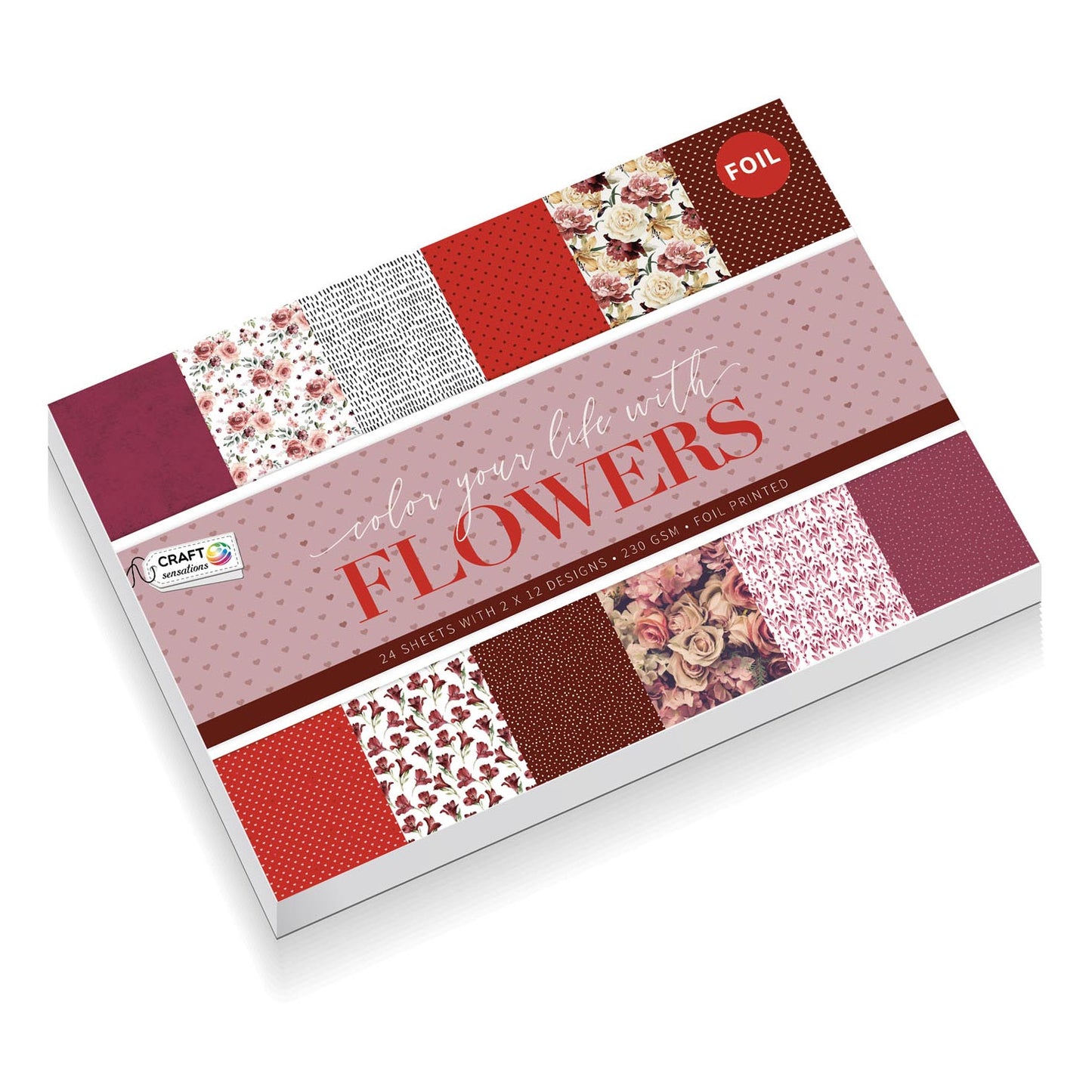 CARTICON CARTEUR AVEC DE FOIL, 24 FLOIRS - Fleurs