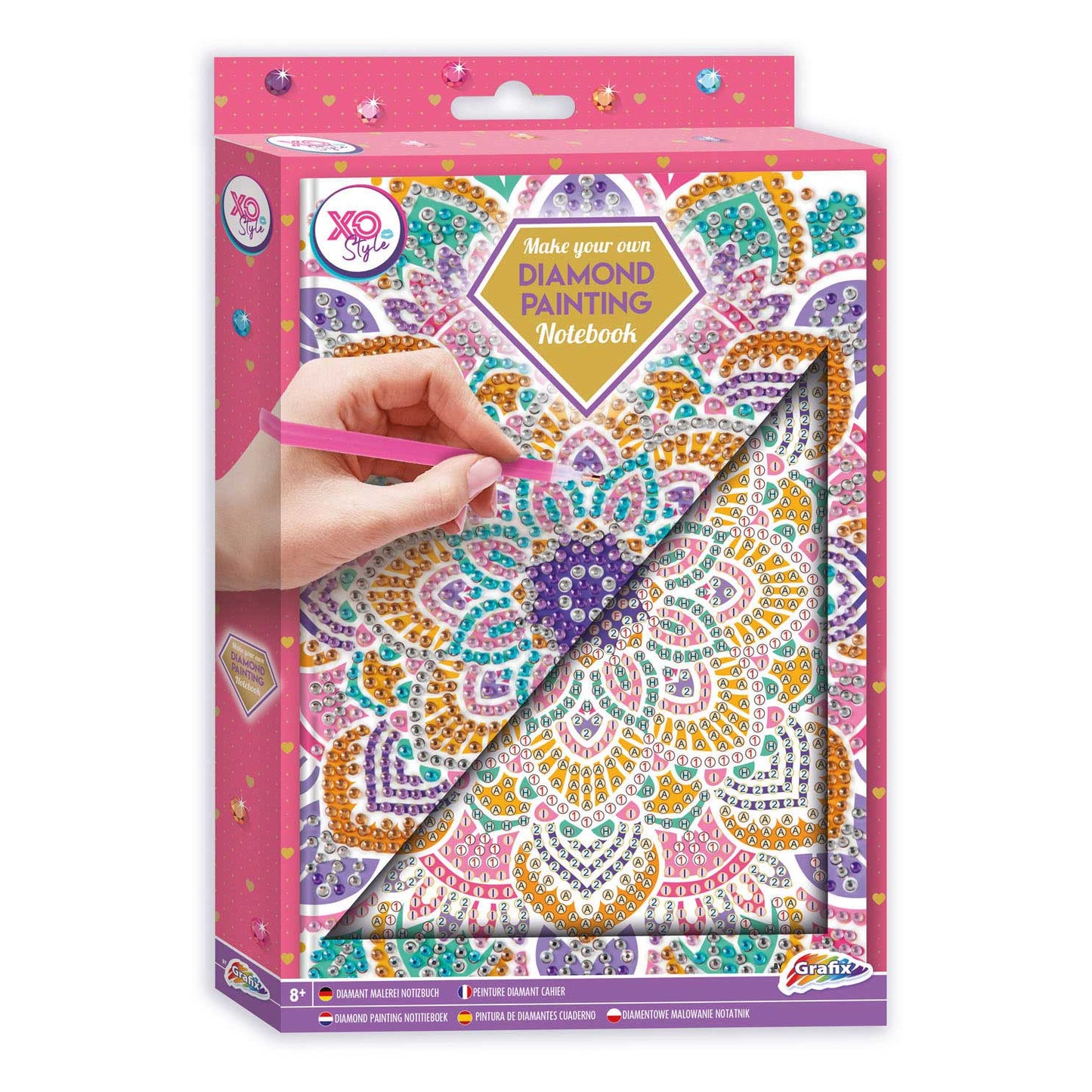Faites votre propre cahier de peinture en diamant rose