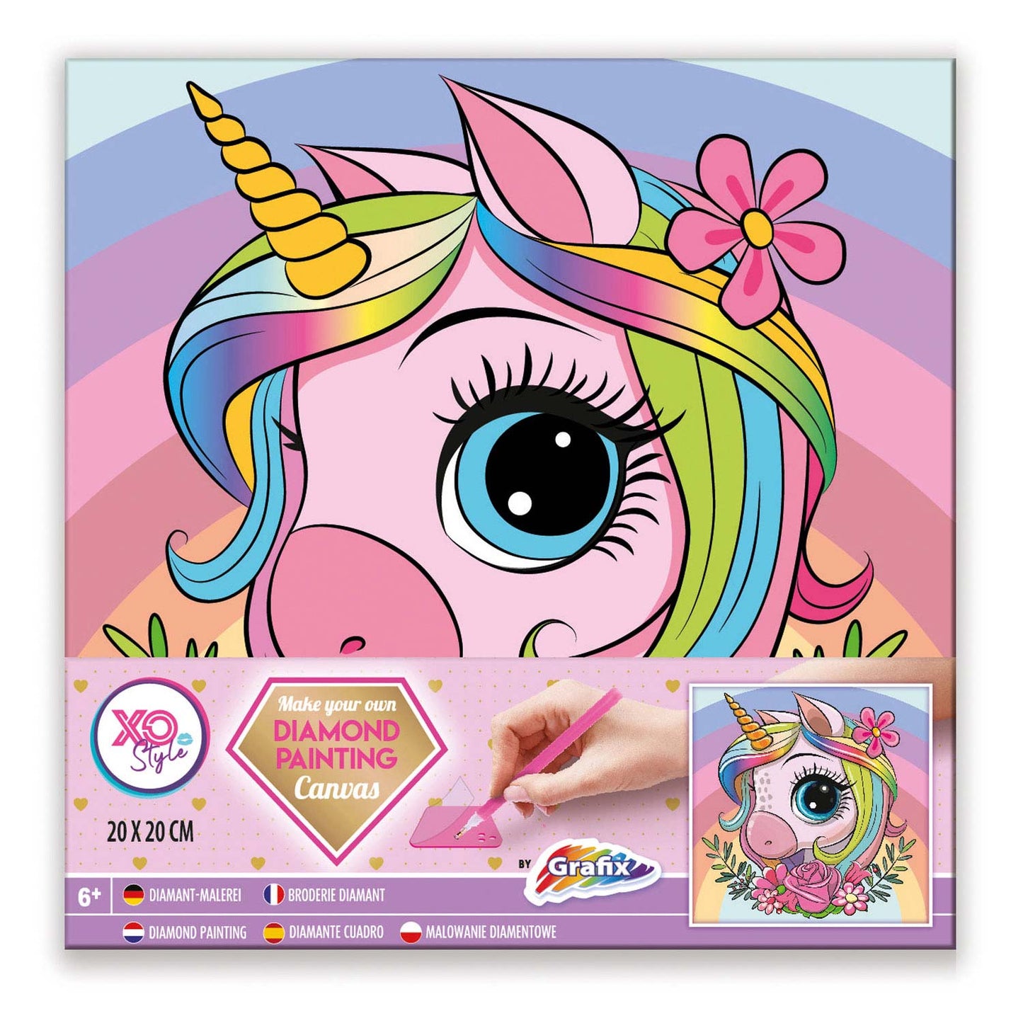 Ensemble d'artisanat diamand toile - Unicorn