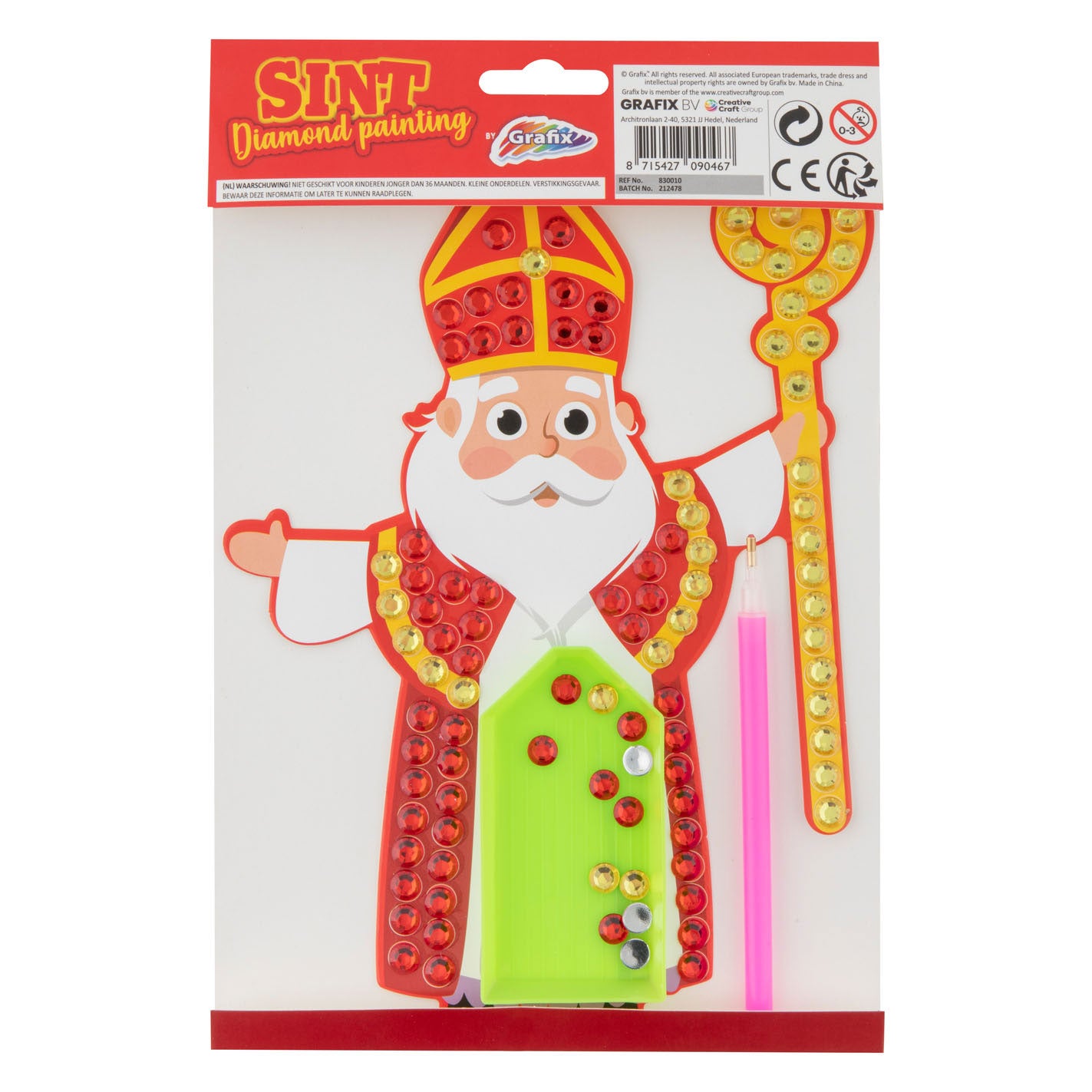 Peinture diamant mosaïque Grafix Sinterklaas - pierres xl