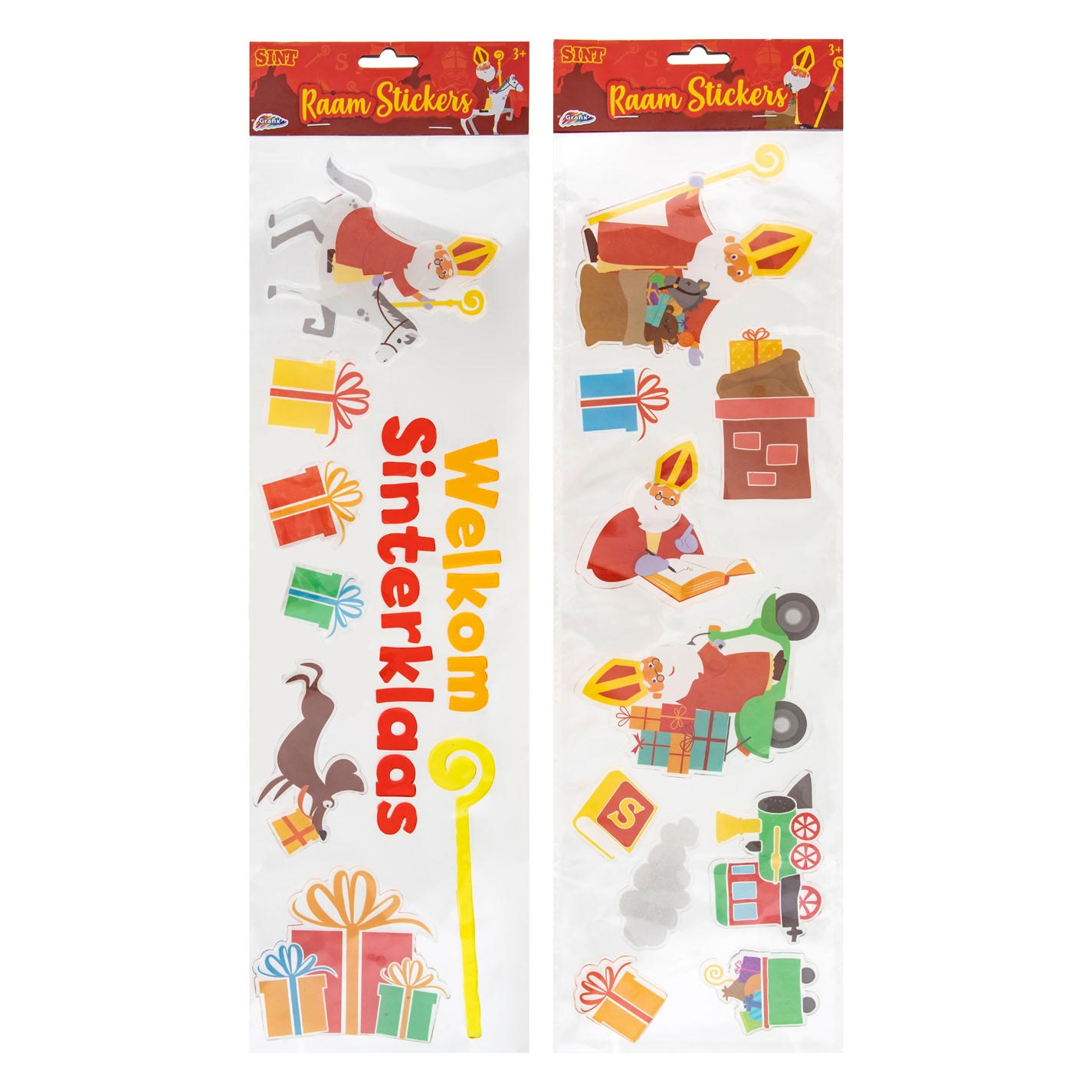 Autocollants de fenêtre de Sinterklaas