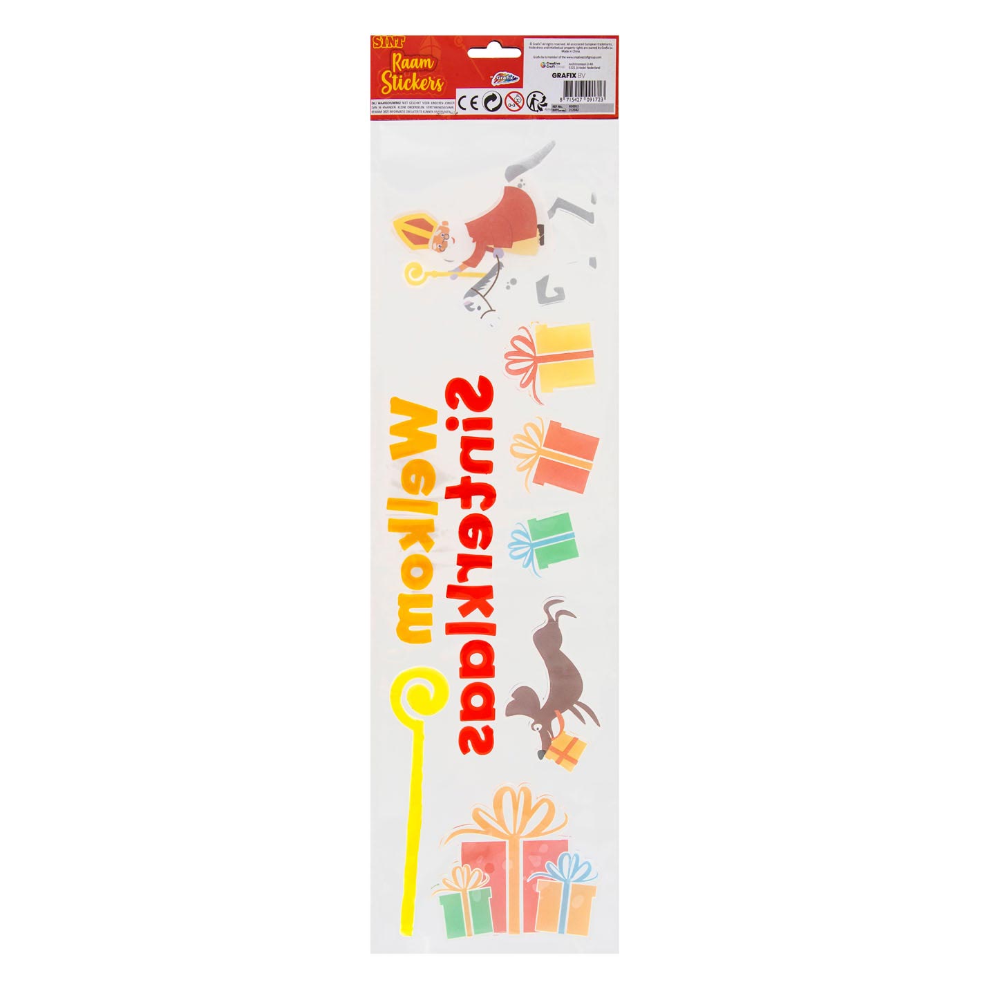 Autocollants de fenêtre de Sinterklaas