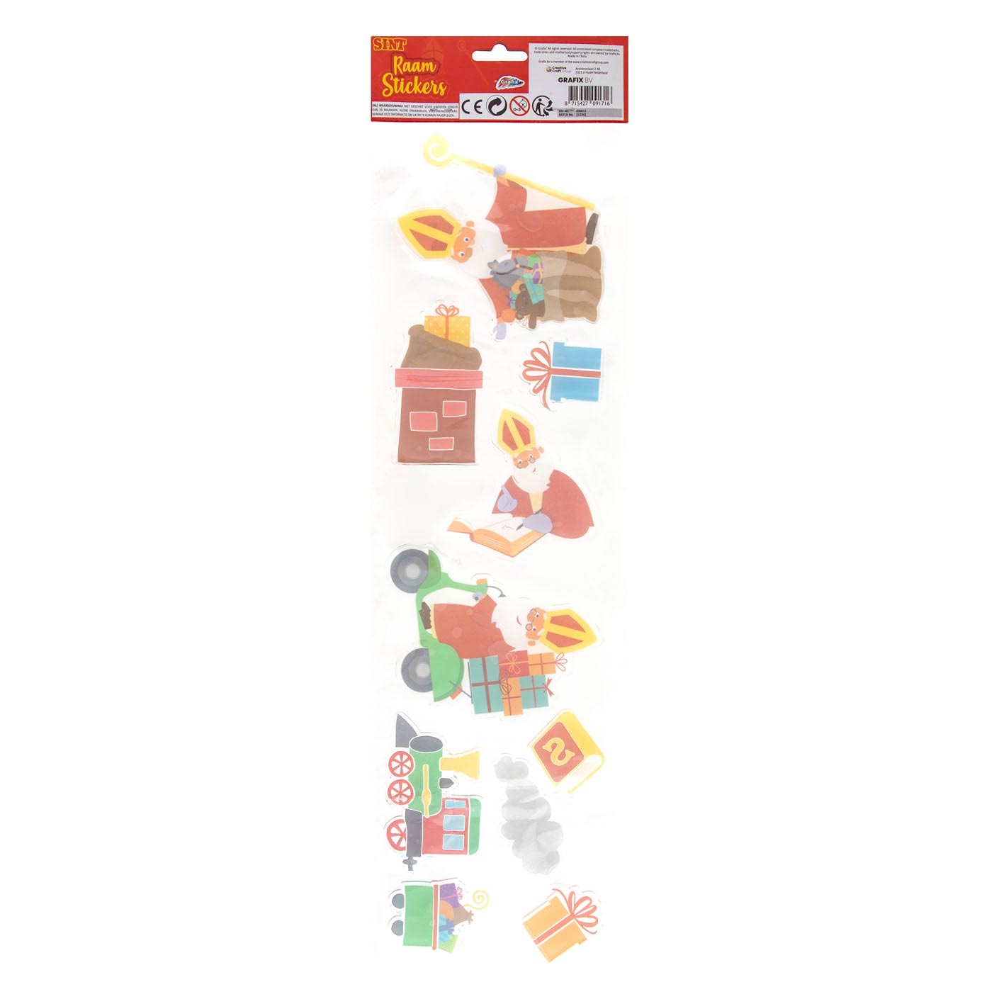 Autocollants de fenêtre de Sinterklaas