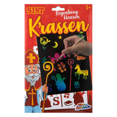Sinterklaas raye les couleurs arc-en-ciel