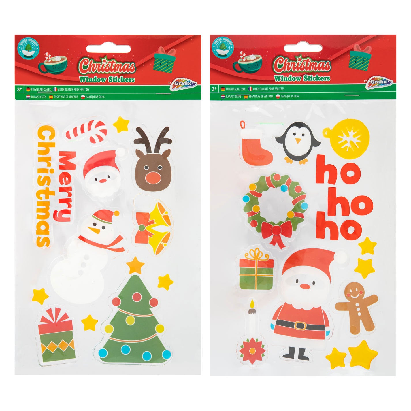 Autocollants de fenêtre de Noël