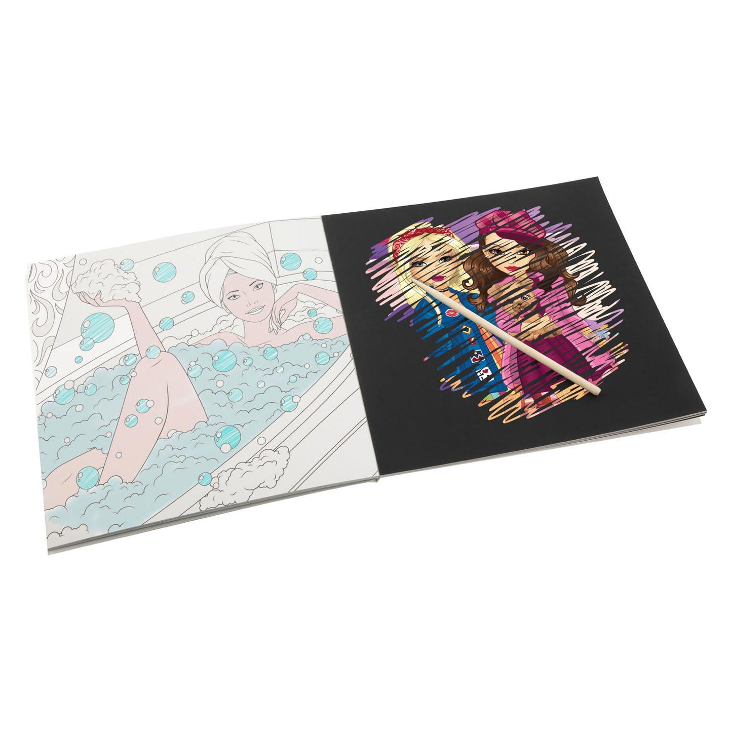 Besties - livre de coloriage à gratter
