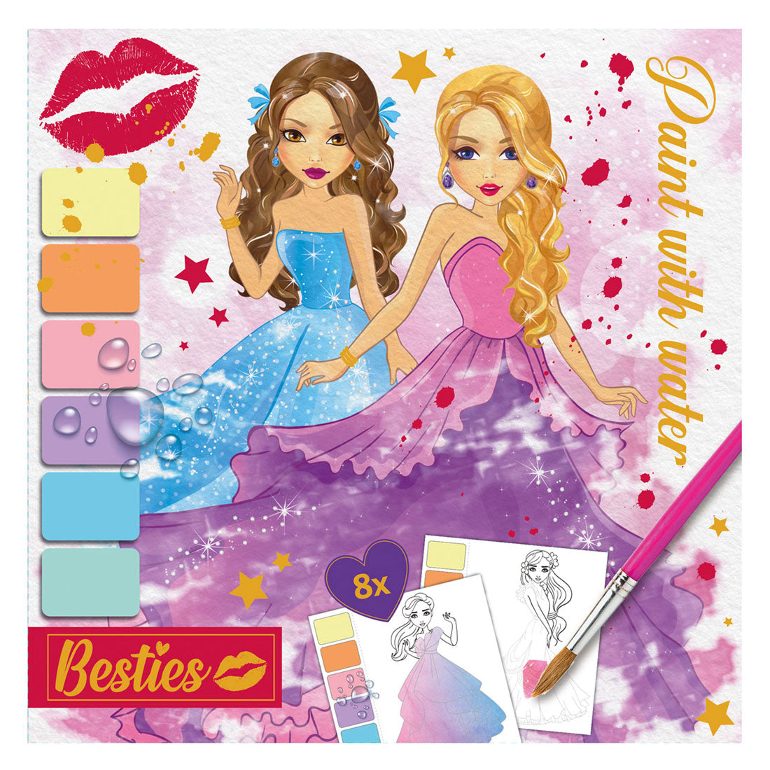 Peinture de besties avec ensemble de peinture à l'eau