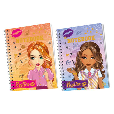 Carnet Besties a6, 60 feuilles lignées