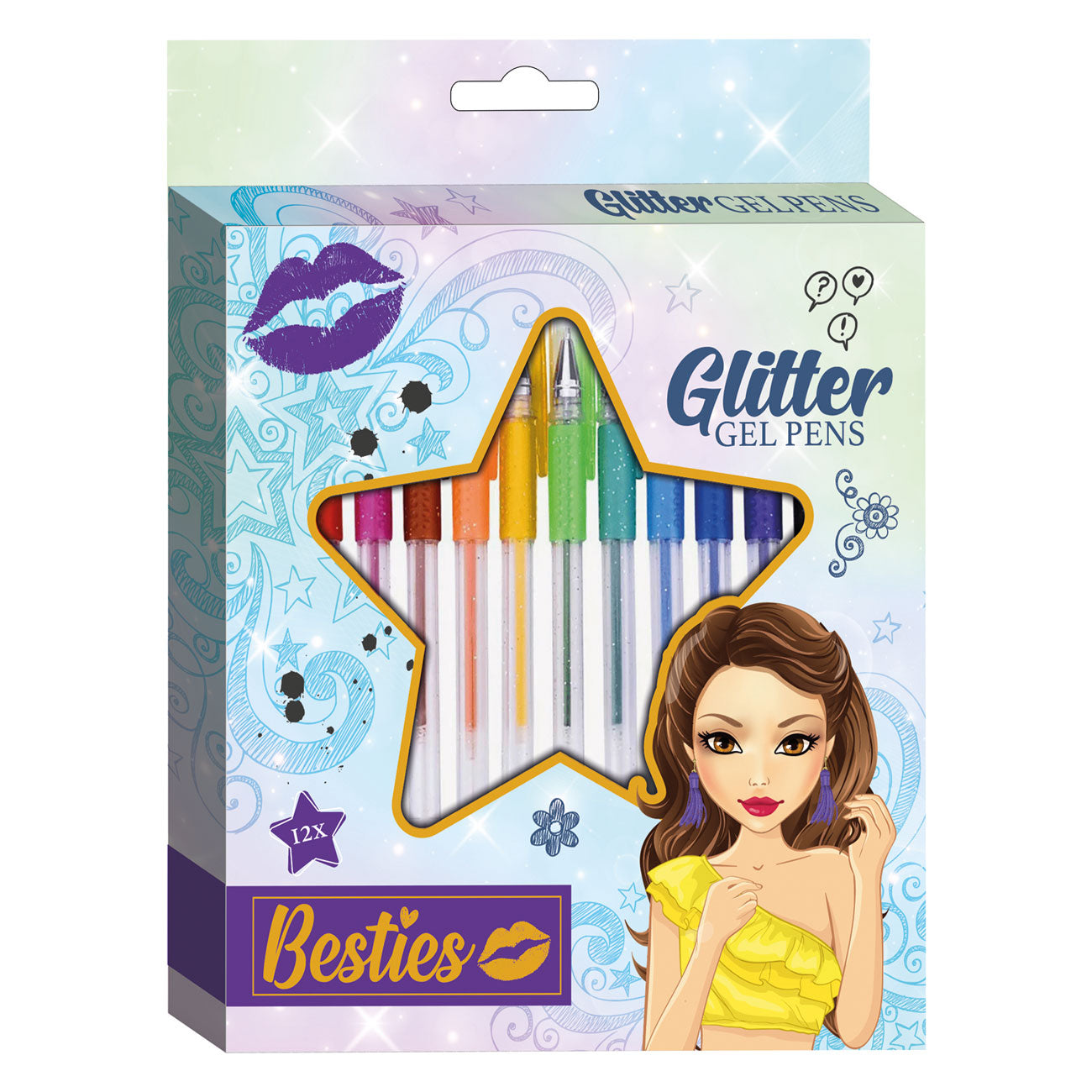 Besties Glittergelpennen, 12e.