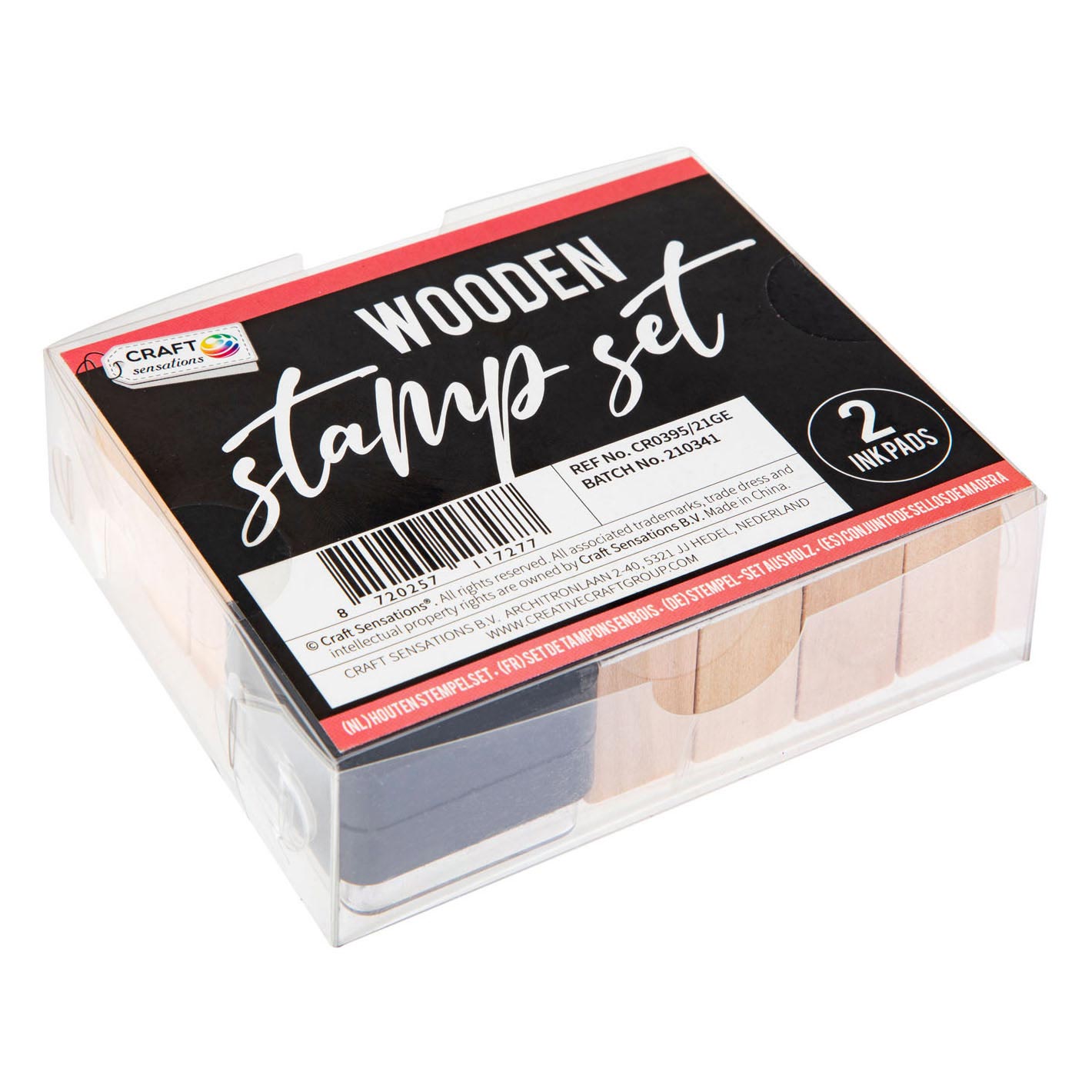 Ensemble de tampons en bois - Symboles de figures, 27dlg.