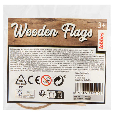 Lobbes décore votre mini-ligne de drapeau en bois