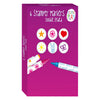 Marqueurs d'estampage Lobbes, 6 pcs.