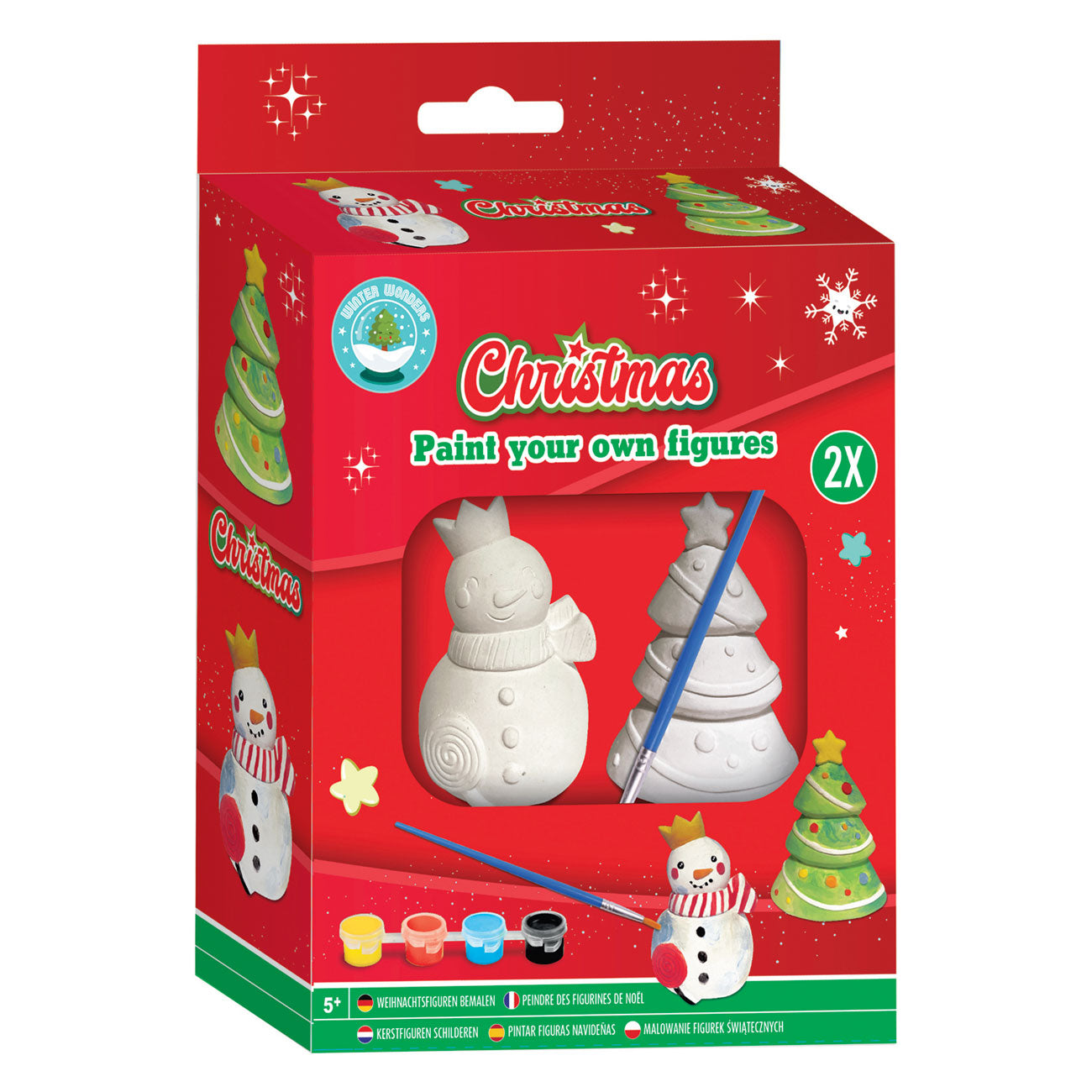 Grafix Painter vos propres figures de Noël, ensemble de 2 pièces