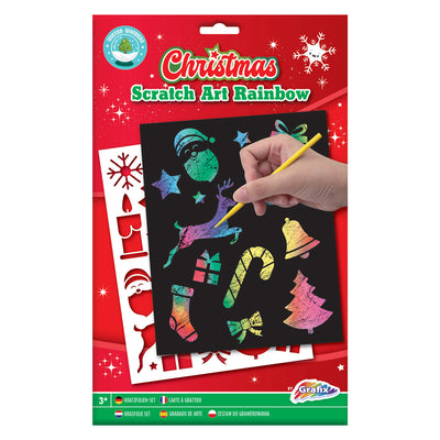 Scratch Art Rainbow Christmas A5
