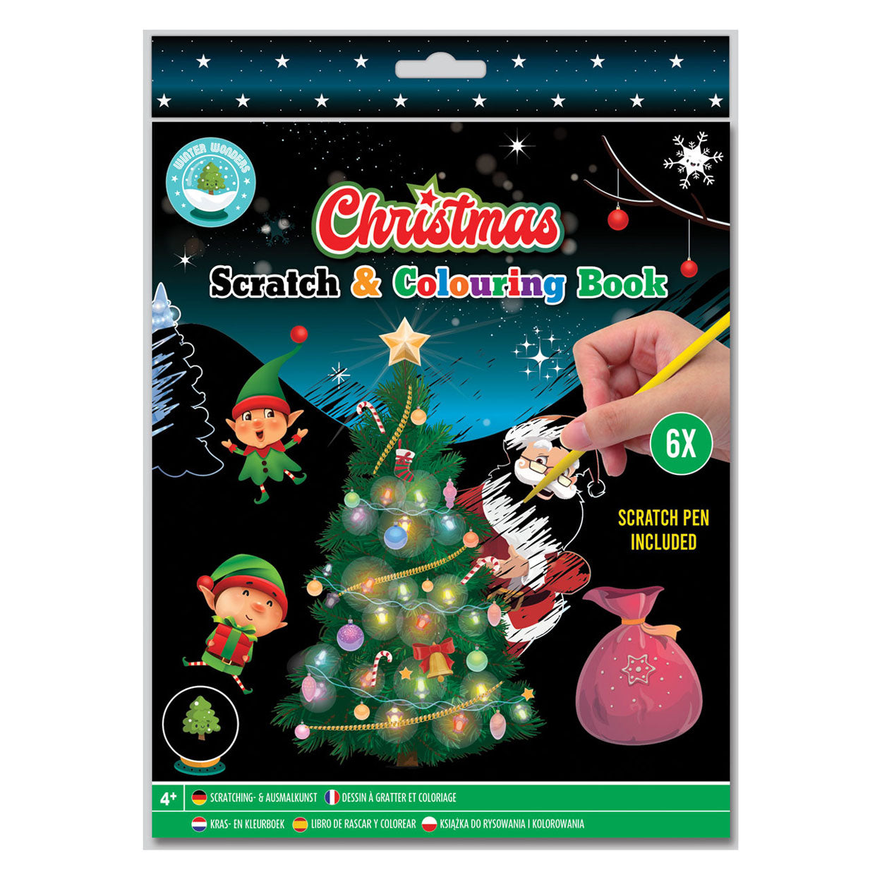 Scratch and Coloring Livre Noël