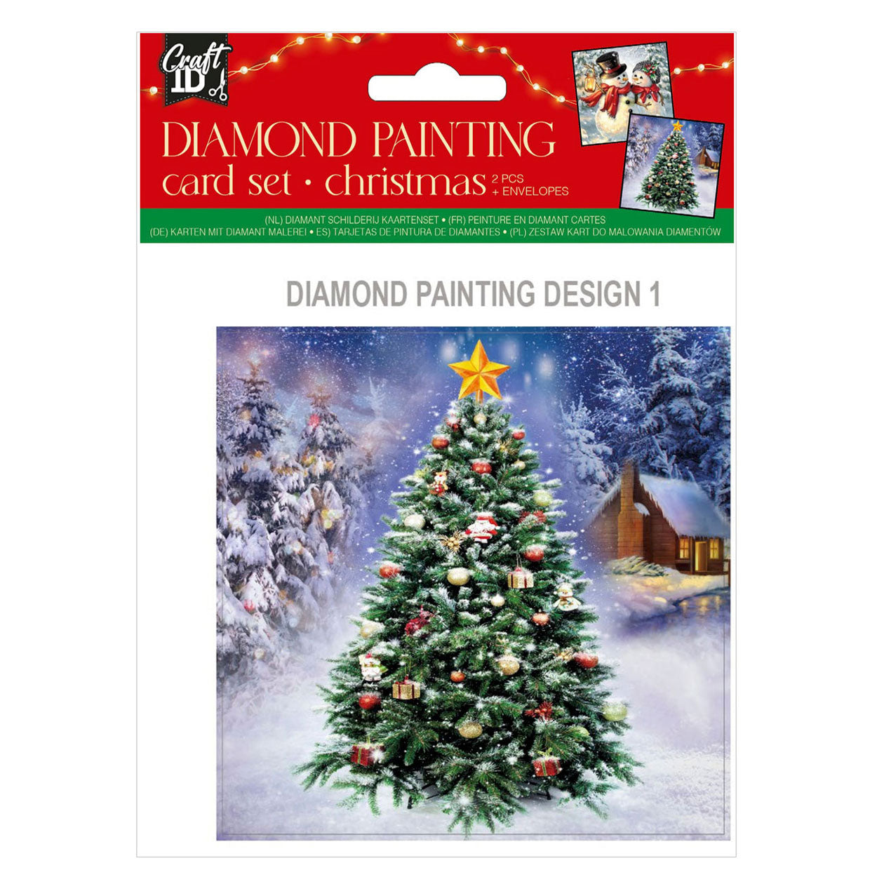 Grafix craft id diamant peinture cartes de Noël