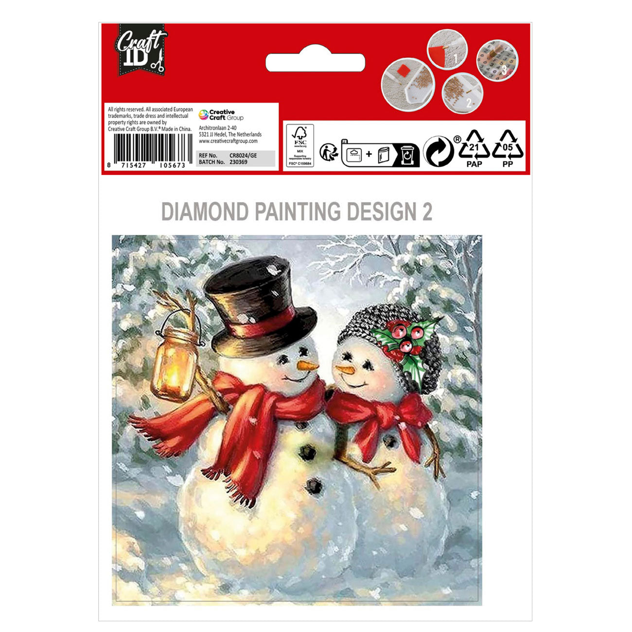 Grafix craft id diamant peinture cartes de Noël