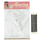 Couleurs par numéro avec 5 crayons de couleur - afbeelding 1