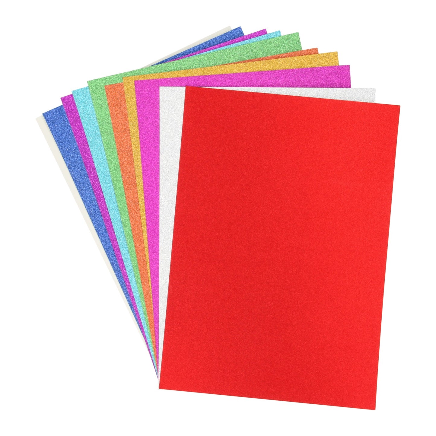 Carton de paillettes de groupe d'artisanat créatif A4, 10 feuilles