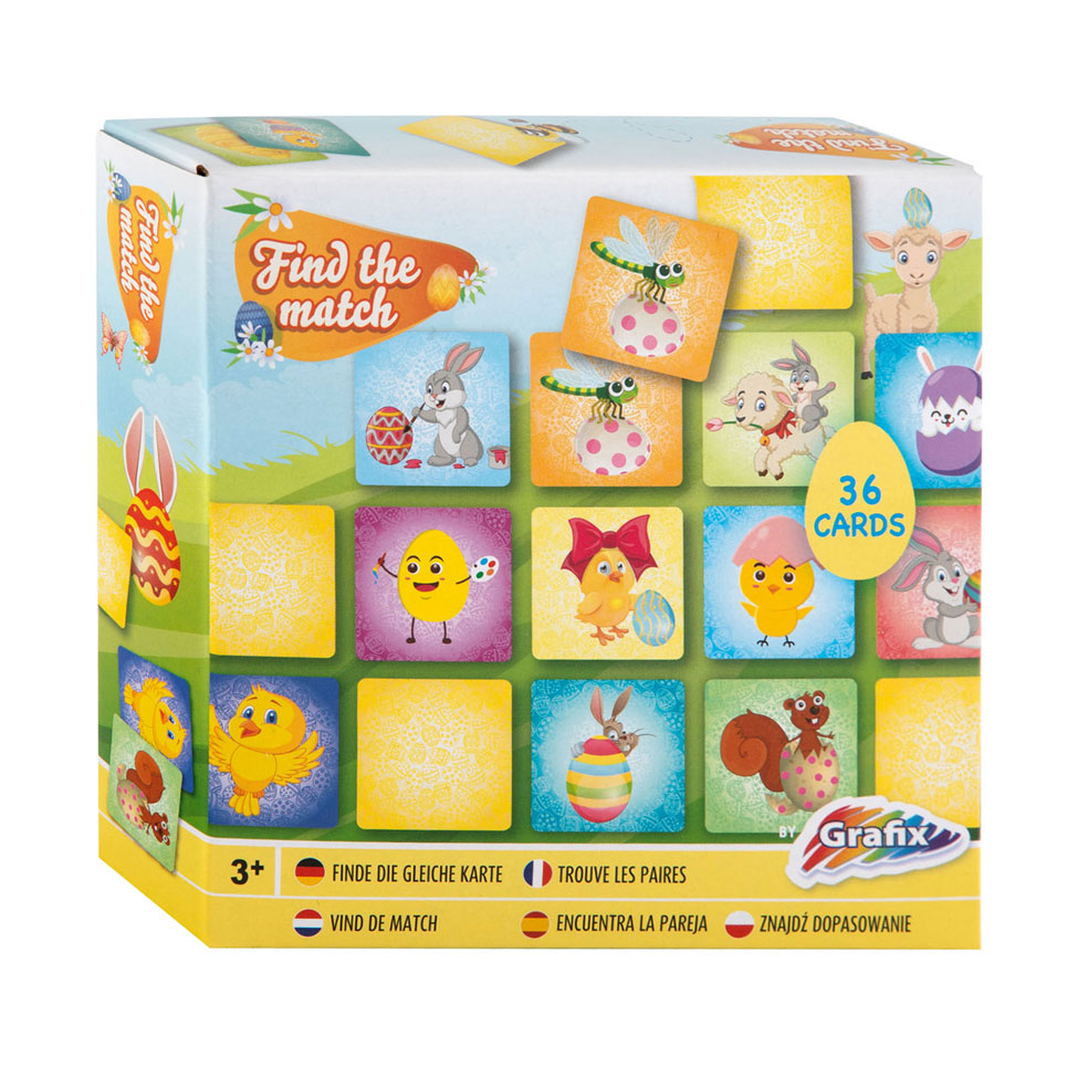 Grafix Memospel Pâques, 36 cartes