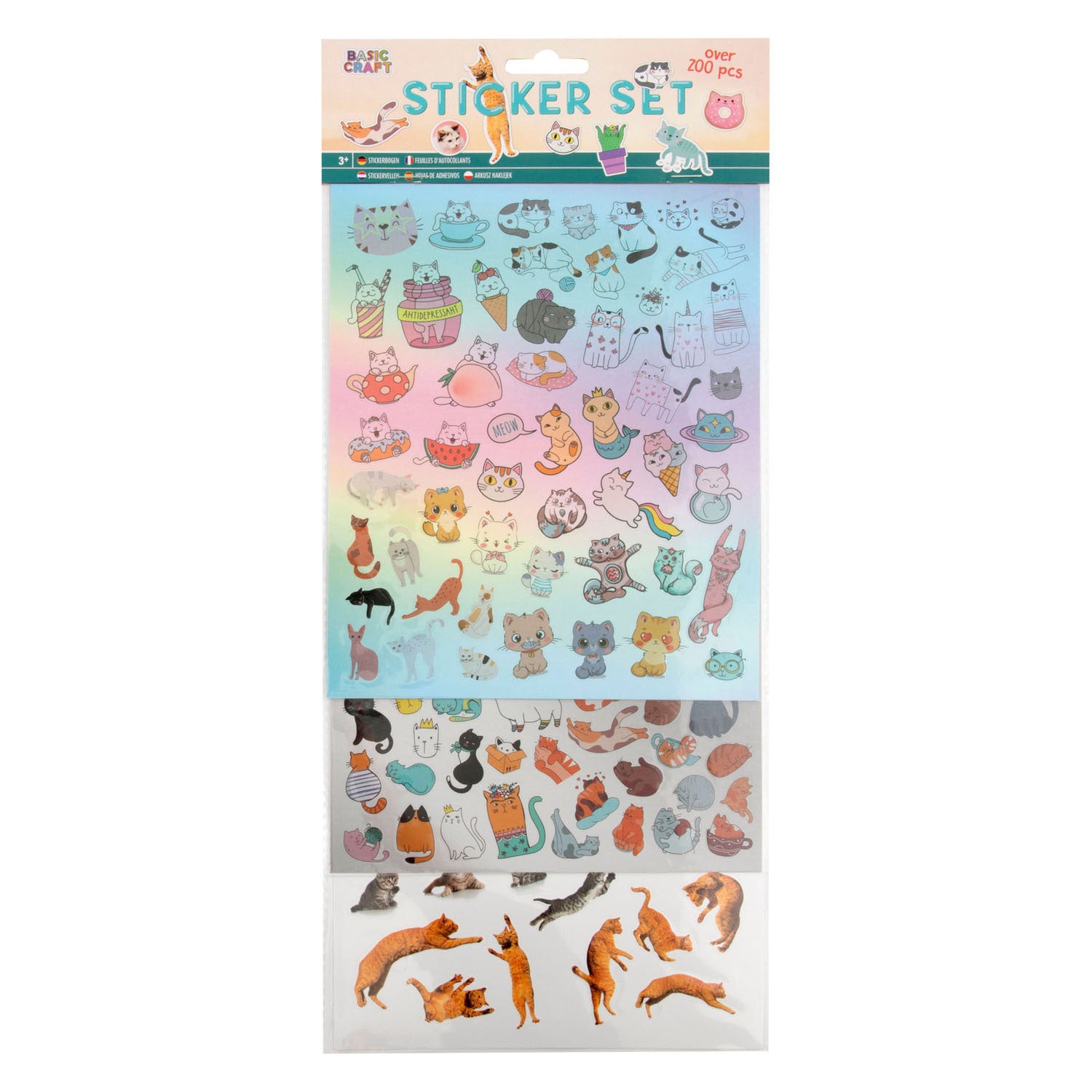 Caris Craft Group Stickerset Cats, 100e.