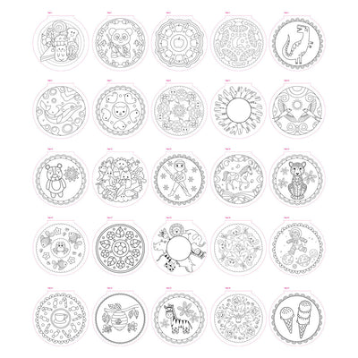 Creative Craft Group Mandala Color Book, 25 pages à colorier