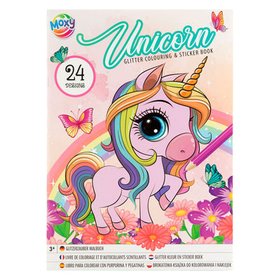 Couring Craft Group Color et autocollant livre de licorne sirène