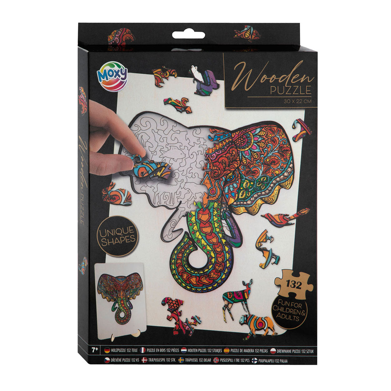 Creative Craft Group Wooden Jigsaw Puzzle Elephant, 132st.