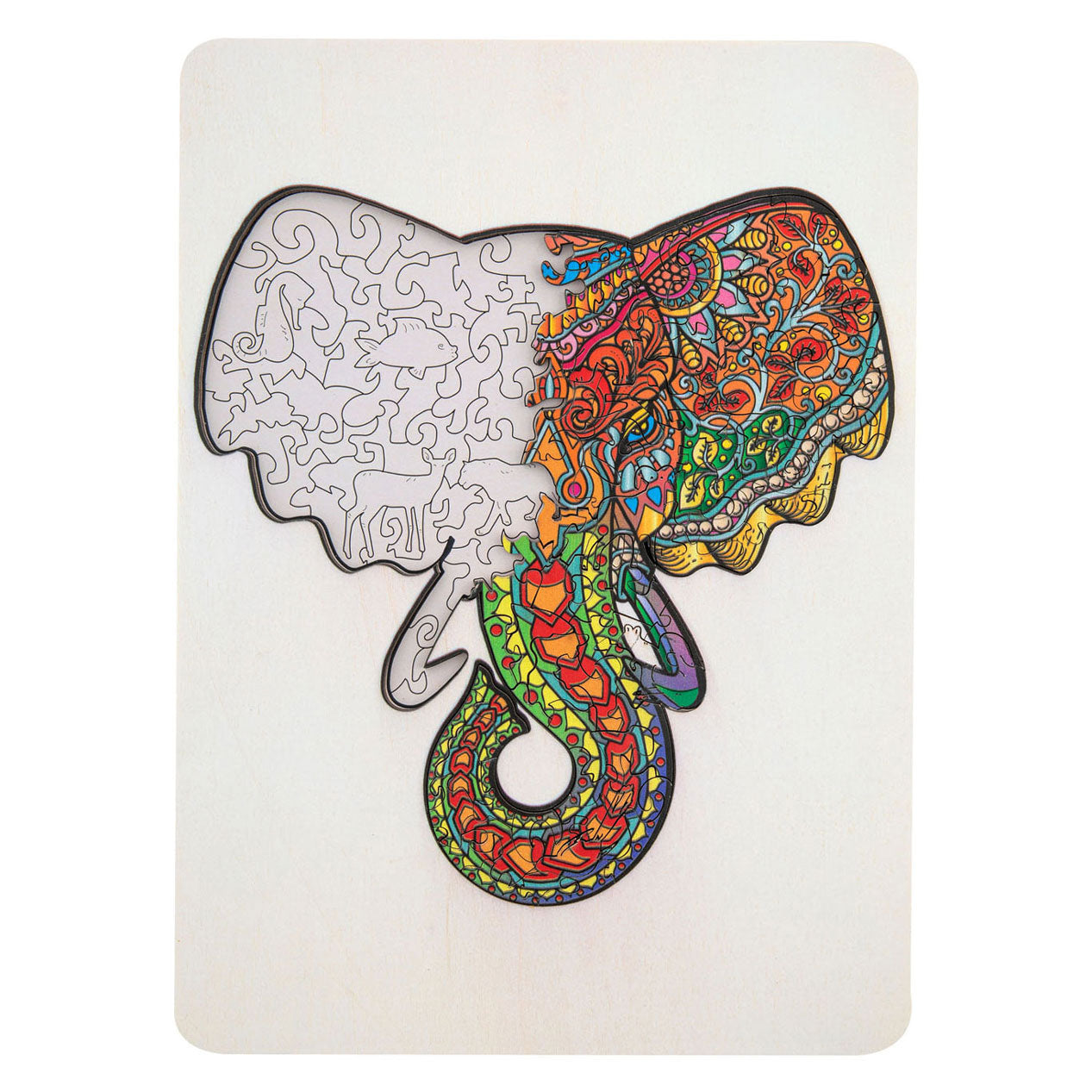 Creative Craft Group Wooden Jigsaw Puzzle Elephant, 132st.