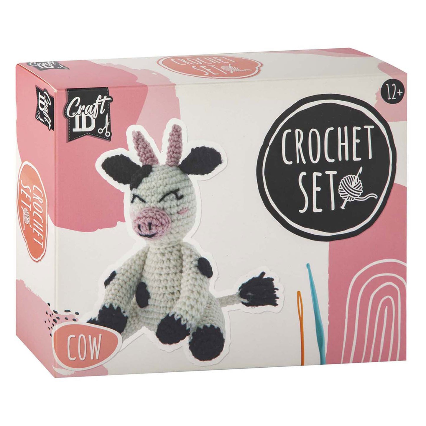 Kit de crochet de groupe d'artisanat créatif vache