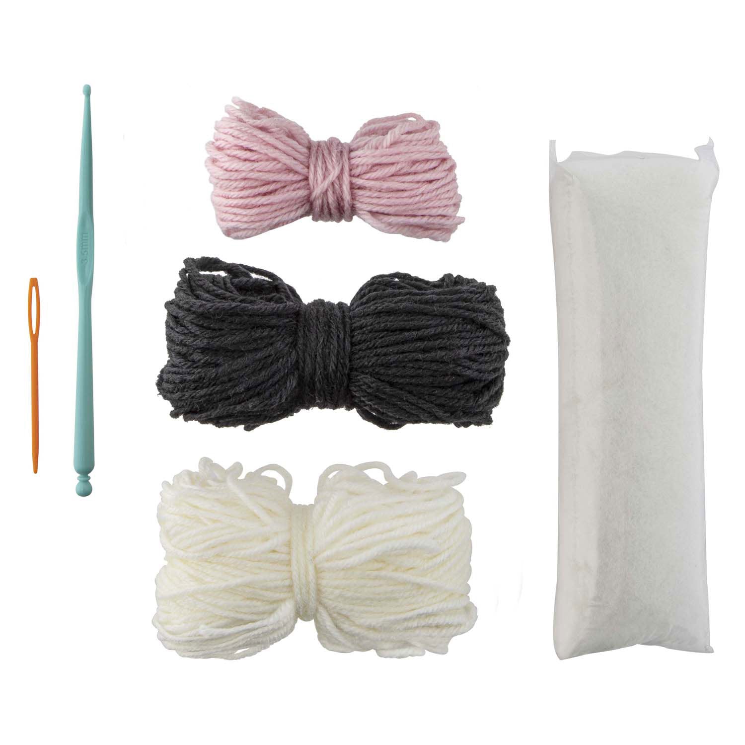 Kit de crochet de groupe d'artisanat créatif vache