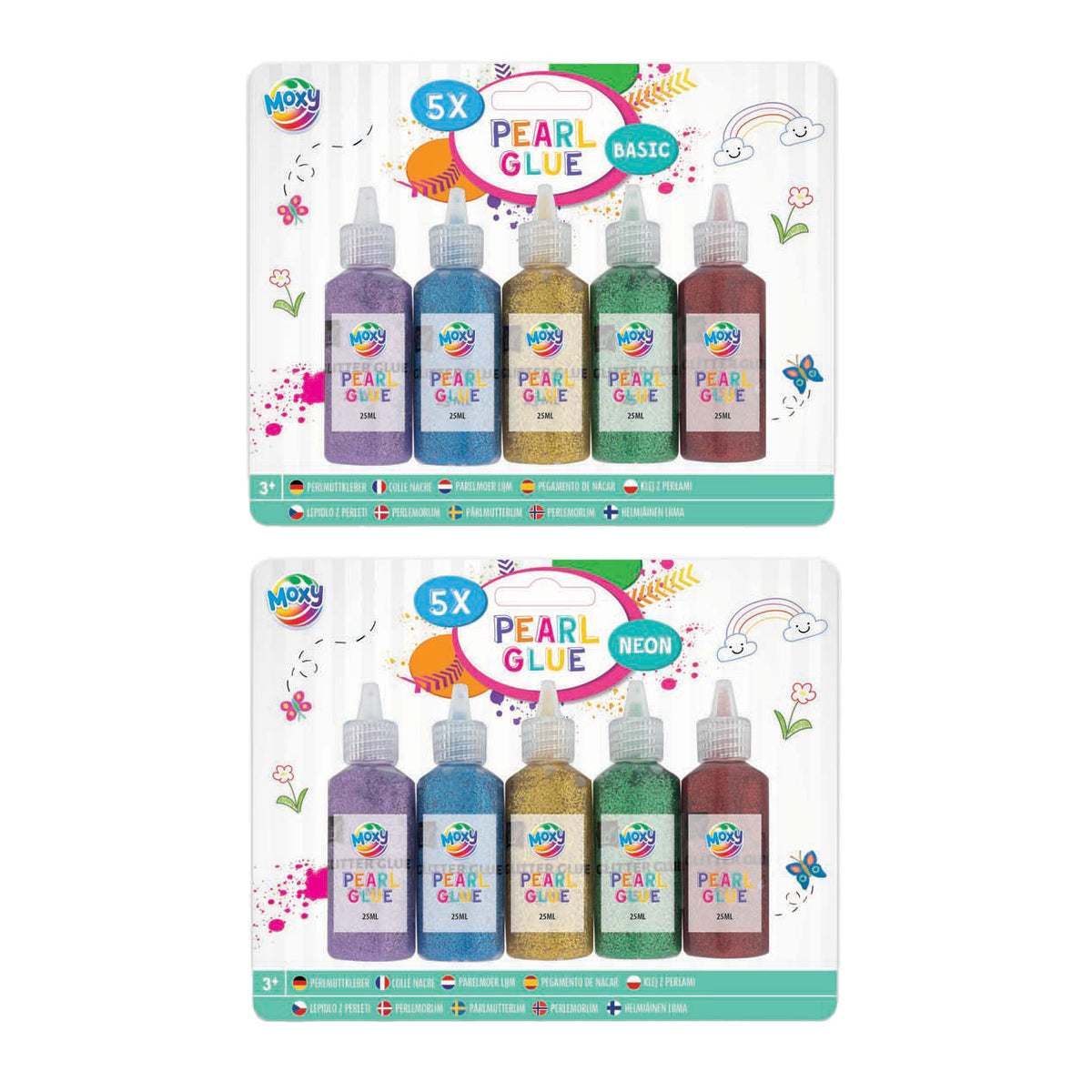 peinture perle, 5x25 ml