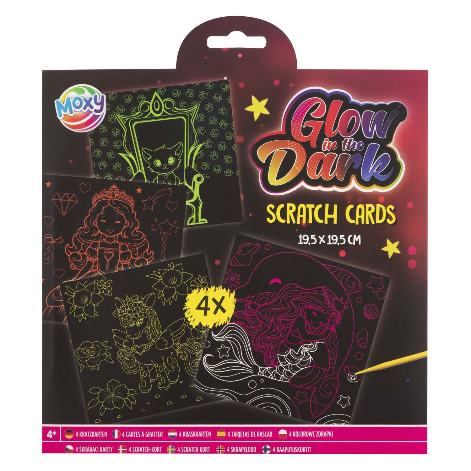 Creative Craft Group Scratch Maps Glow dans l'obscurité