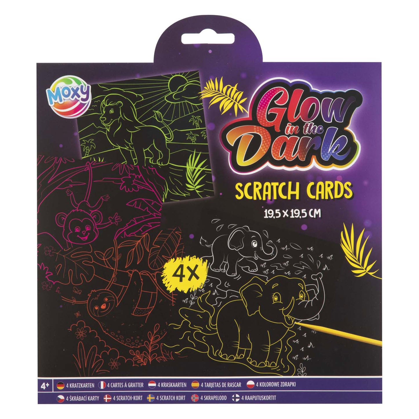 Creative Craft Group Scratch Maps Glow dans l'obscurité